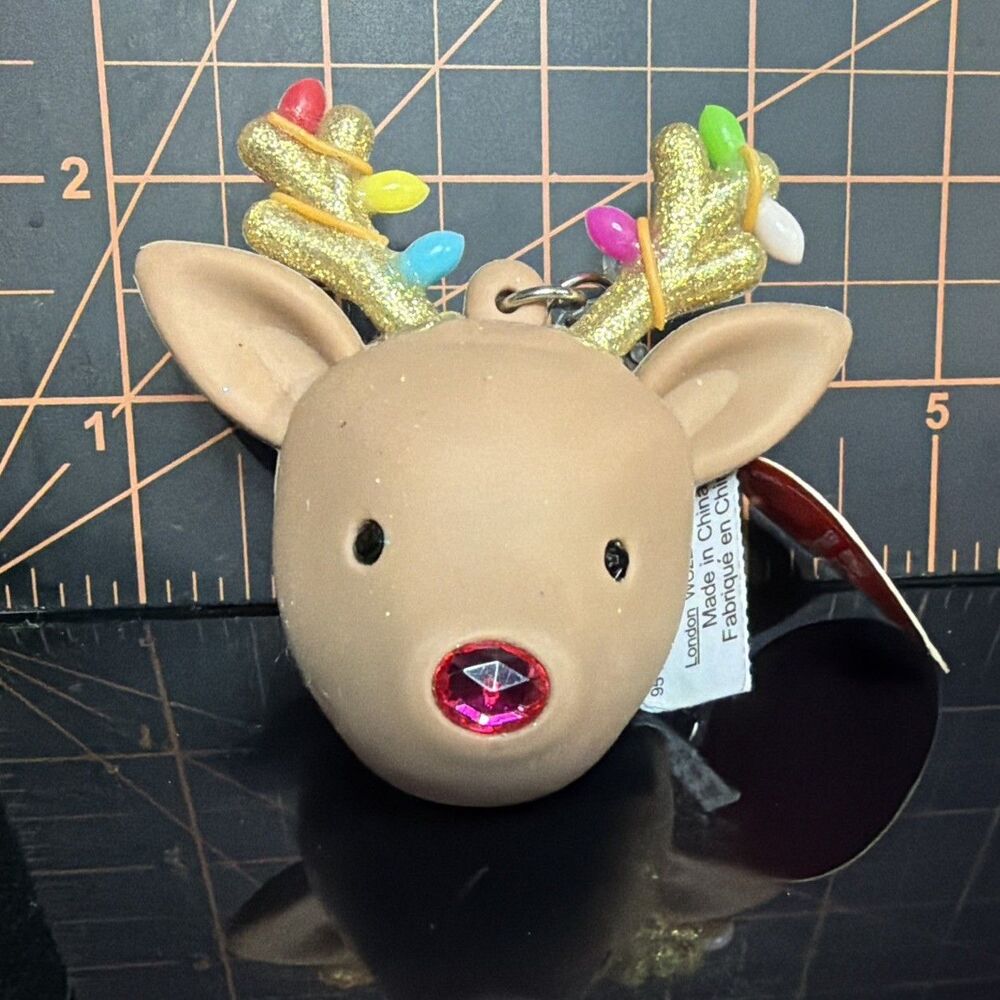 Bath & Body Works Reindeer Light Up PocketBac Holder Christmas NOS Battery Dead
